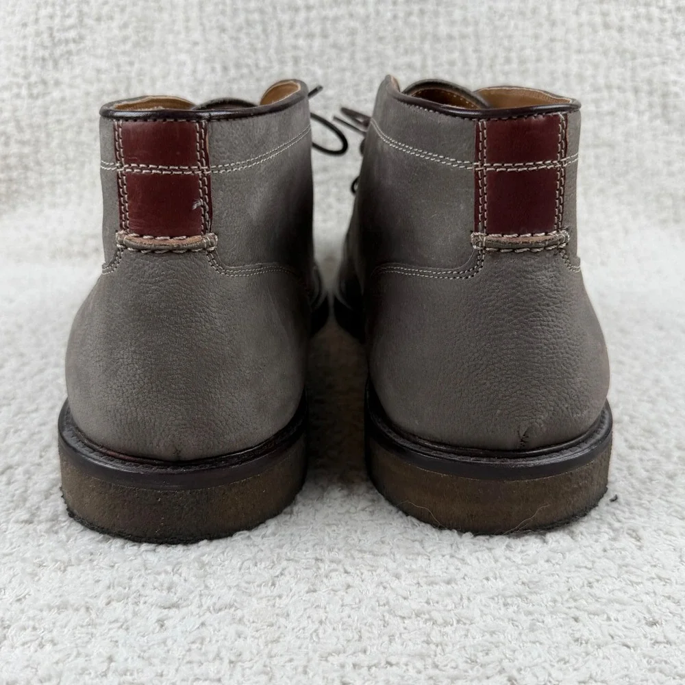 Johnston Murphy Men's Size 13.0 M Calder Chukka Desert Boots Grey Leather Crepe